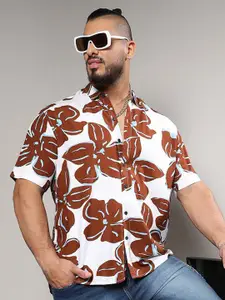 Instafab Plus Classic Floral Printed Casual Shirt