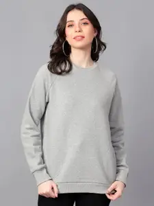 Hencemade Round Neck Therma Fit Fleece Pullover Sweatshirt