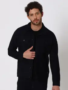 Mufti Men Spread Collar Denim Jacket