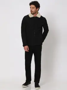 Mufti Spread Collar Long Sleeves Quilted Jacket