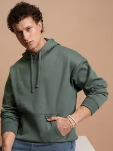 HIGHLANDER Oversized Drop Shoulder Hooded Pullover Sweatshirt
