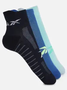 Reebok Pack Of 3 Patterned Ankle Length Socks