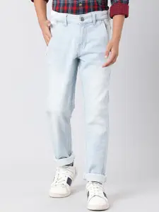 Indian Terrain Boys Clean Look Mid-Rise Stretchable Jeans
