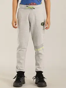 Indian Terrain Boys Typography Printed Mid Rise Joggers