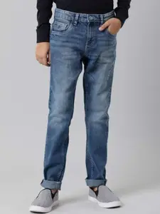 Indian Terrain Boys Mid-Rise Heavy Fade Clean Look Stretchable Jeans