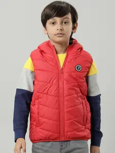 Indian Terrain Boys Red Lightweight Outdoor Fashion Jacket