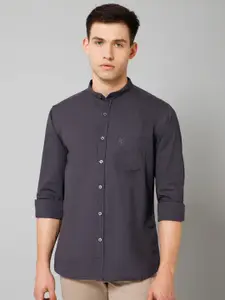 Cantabil Comfort Band Collar Cotton Casual Shirt