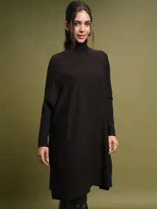 Tokyo Talkies Turtle Neck Longline Pullover Sweater