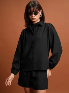 Tokyo Talkies Caviar Shirt And Shorts Co-Ords