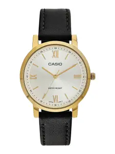 CASIO Women Leather Straps Water Resistance Analogue Watch A2161