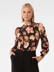 Forever New Floral Printed High Neck Top