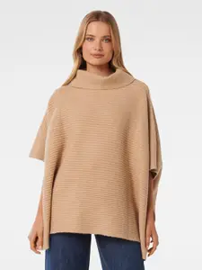 Forever New Women Beige Poncho