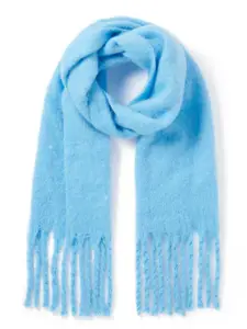 Forever New Women Blue Striped Scarf