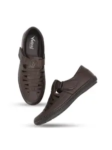 Vellinto Men Brown Ethnic Comfort Sandals
