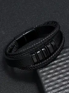 The Roadster Lifestyle Co. Men Leather Multistrand Bracelet