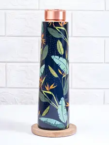 Strokes by Namrata Mehta Blue & Yellow Birds of Paradise Copper Tumblers Water Bottle