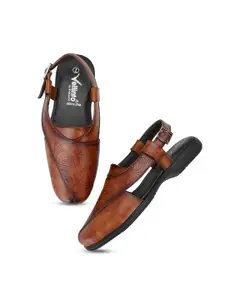 Vellinto Men Tan Comfort Sandals