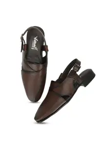 Vellinto Men Brown Comfort Sandals