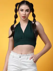 Oomph! Halter Neck Bralette Crop Top