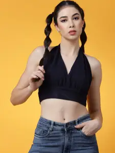 Oomph! Halter Neck Bralette Crop Top