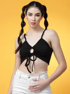 Oomph! Shoulder Straps Bralette Crop Top