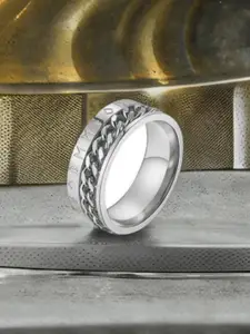 WROGN Silver-Plated Adjustable finger Ring