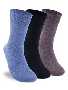 Supersox Men Pack of 3 Cotton Calf-Length Socks