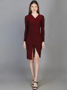 Chemistry V-Neck Tulip Sheath Dress