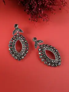 SOHI Silver-Toned Earrings