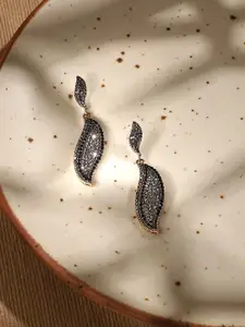 SOHI Silver-Toned Earrings