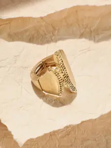 SOHI Gold-Plated Finger Ring