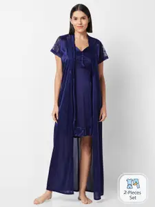 NOIRA Navy Blue Nightdress