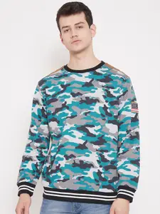 Austin wood Camouflage Printed Fleece Pullover Sweatshirt