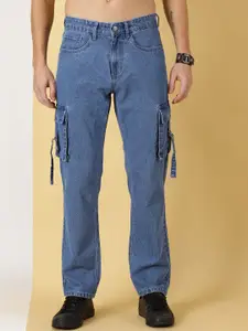 Thomas Scott Men Comfort Relaxed Fit Clean Look Pure Cotton Cargo Jeans