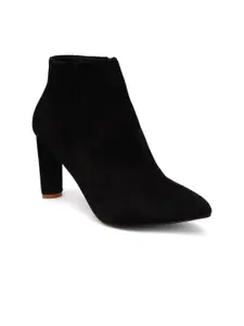 Sherrif Shoes Women Casual Block-Heeled Slouchy Boots
