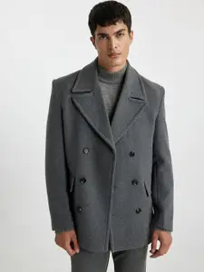DeFacto Notched lapel Collar Trench Coat