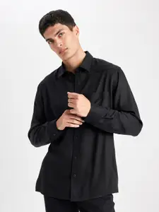 DeFacto Spread Collar Casual Shirt