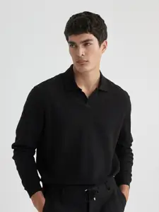 DeFacto Ribbed Shirt Collar Pullover Sweater