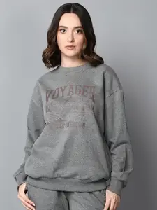 Roadster Typography Printed Cotton Pullover