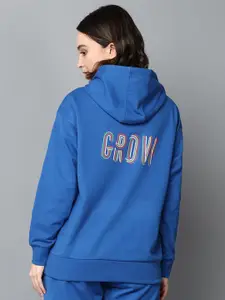 Roadster Women Typography Printed Hooded Sweatshirt