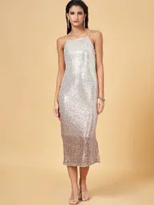 Annabelle by Pantaloons Embellished Sequinned A Line Dress