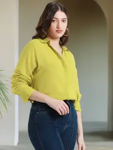 DL Woman Oversized Crepe Casual Shirt