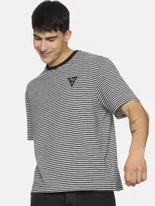 Roadster Striped Oversized Tshirts