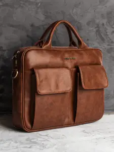 Gauge Machine 16" Tan Laptop messenger Bag