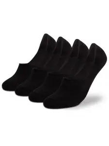 Supersox Men Pack Of 4 Anti-Slip Pure Cotton Shoe Liners