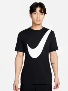 Nike Sportwear Brand Logo Printed Round Neck Cotton T-shirt