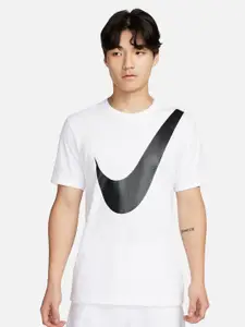 Nike Sportswear Brand Logo Printed Round Neck Cotton T-Shirt