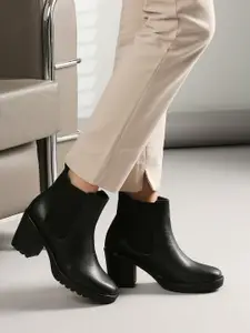 Inc 5 Women Casual Block-Heeled Chelsea Boots