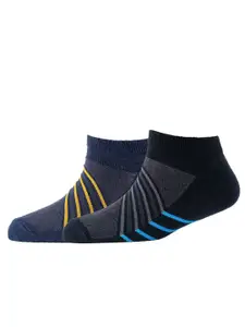 Cotstyle Men Pack Of 2 Patterned Cotton Ankle Length Socks