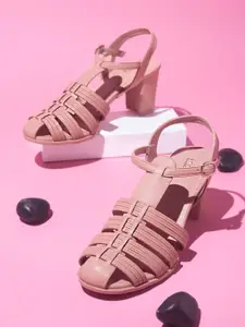 Inc 5 Textured Block Heels With Backstrap